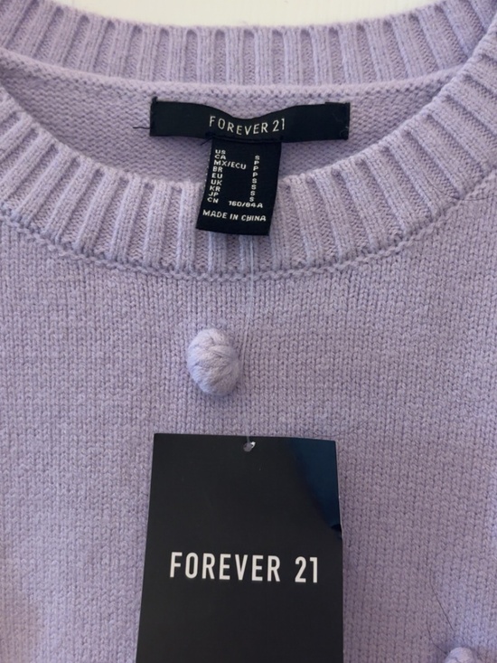 Purple Forever 21 Sweater - Picture 2 of 2
